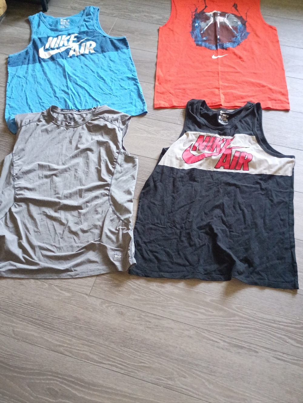 Nike ' Tank Tops - Black, Blue, Gray, Orange